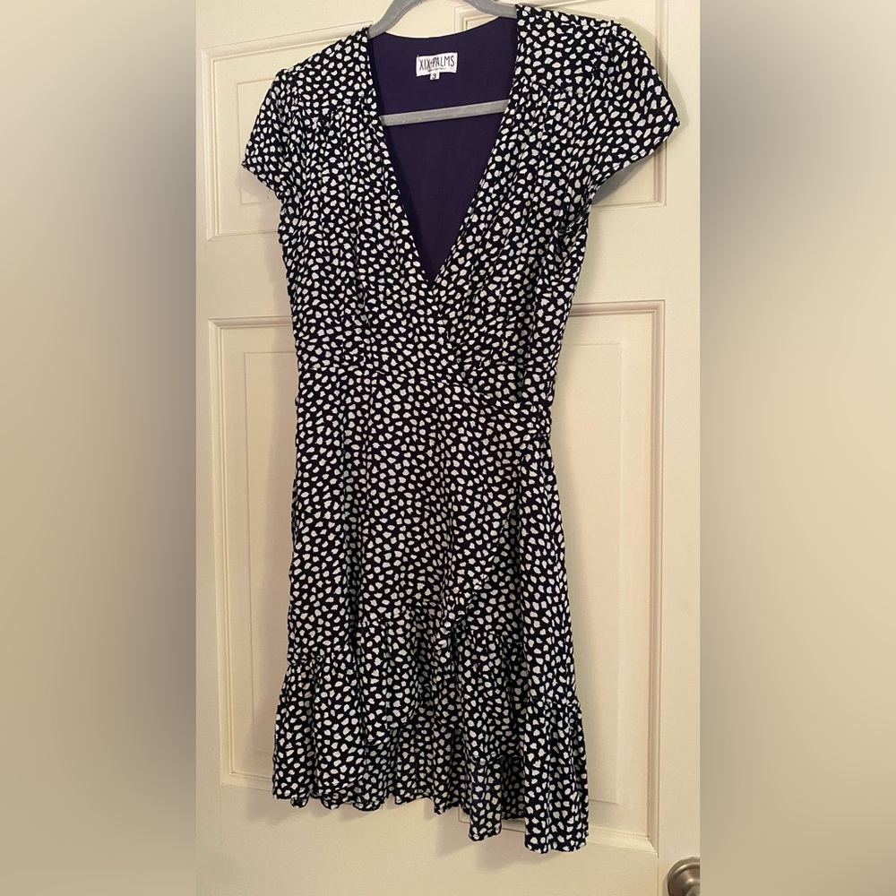 XIX palms dress. It’s a wrap dress that’s super flattering. worn it a few times.